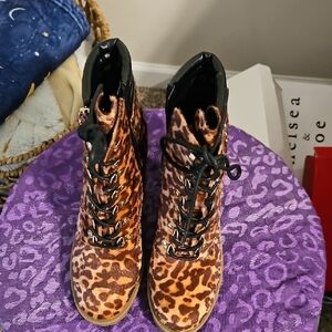 Leopard Print Women's Boots